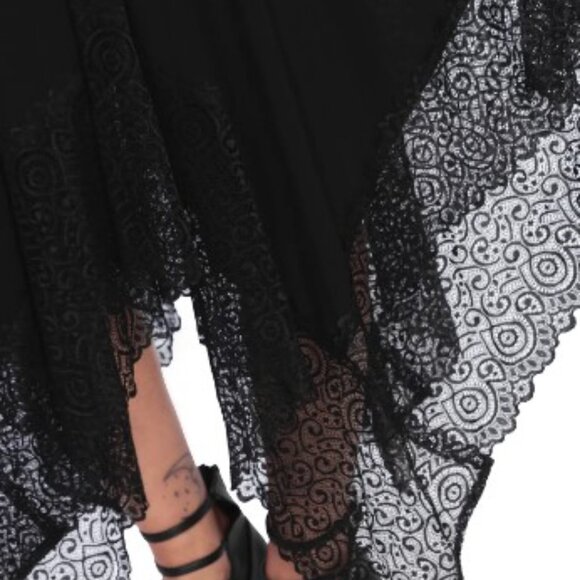 Mage Lace Handkerchief midmaxi Dress 14 L - XL - Picture 2 of 7